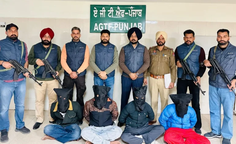 PUNJAB POLICE ARRESTS FOUR OPERATIVES OF CANADA-BASED TERRORIST ARSH DALLA; THREE PISTOLS RECOVERED