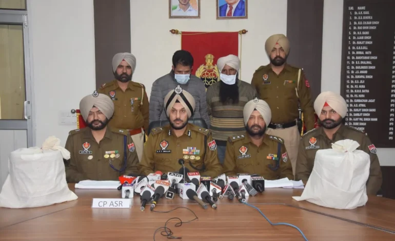 PUNJAB POLICE BUSTS TRANS-BORDER NARCO SMUGGLING MODULE; TWO HABITUAL DRUG SMUGGLERS HELD WITH 10KG HEROIN