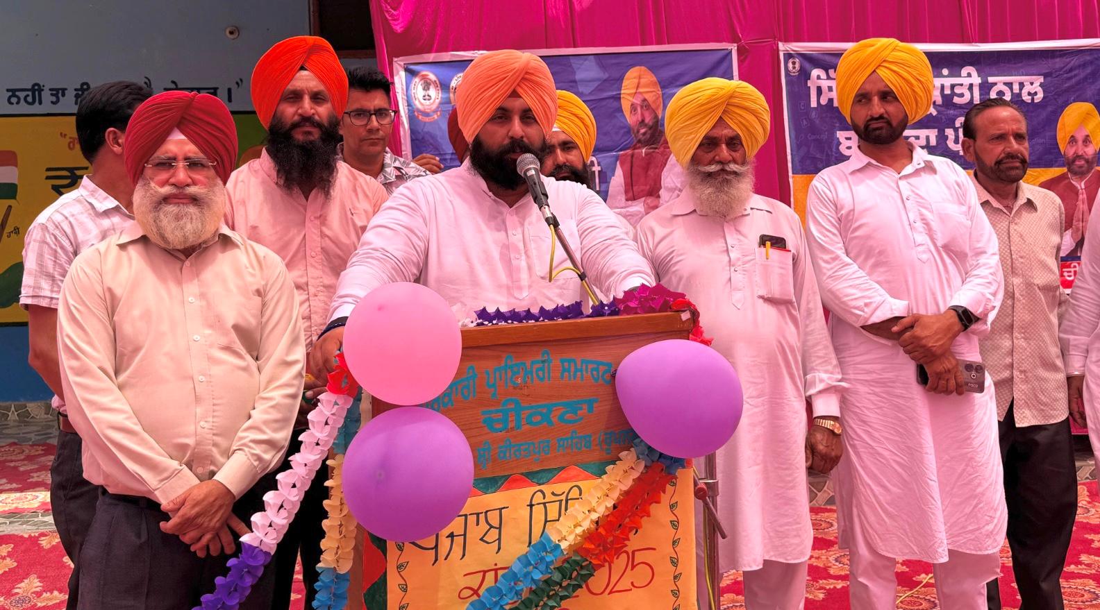 SIKHYA KRANTI: EM BAINS INAUGURATES INFRA DEVELOPMENT PROJECT WORTH ₹1.49-CR IN SRI ANANDPUR SAHIB GOVT SCHOOLS