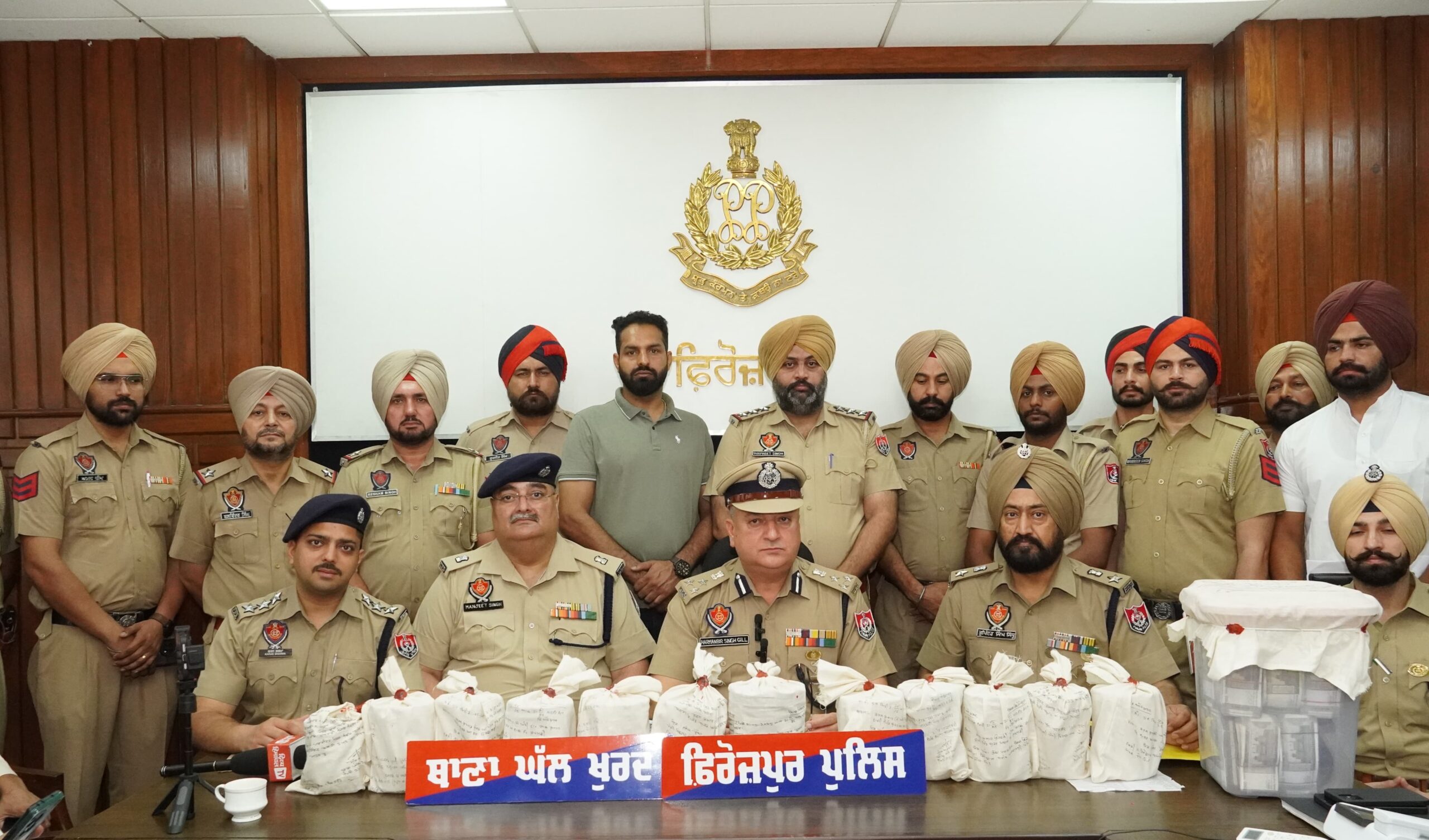 THREE HELD WITH 12.07 KG HEROIN, ₹25.12L DRUG MONEY IN FEROZEPUR